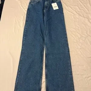 Never Worn - Reformation Blue Flare & Wide Leg Jeans
